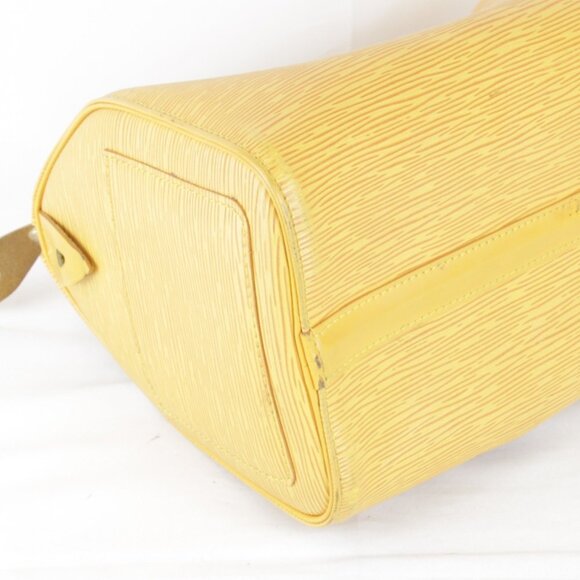 LOUIS VUITTON Yellow Leather Speedy 25 Bag - Picture 5 of 16